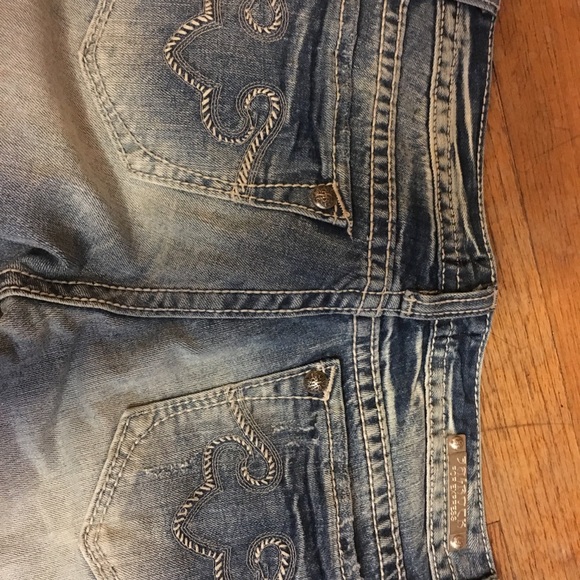 ReRock Jeans by Express Size 4 Destroyed - Picture 6 of 6